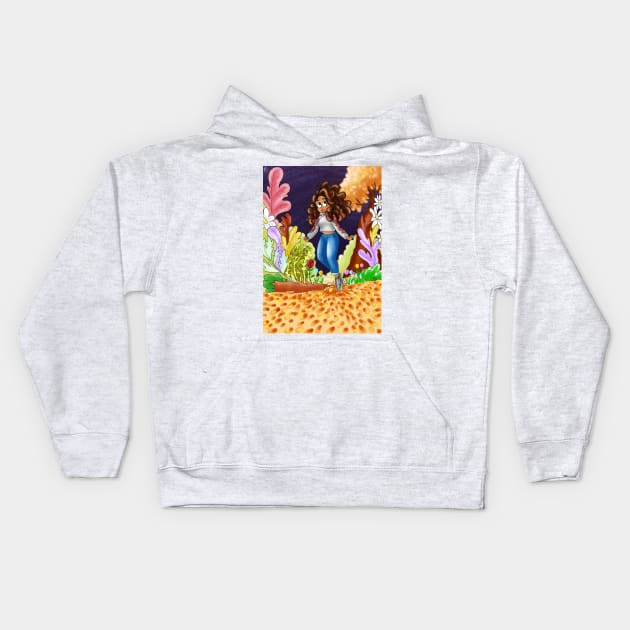 Aliyah Art Autumn Kids Hoodie by aliyahart